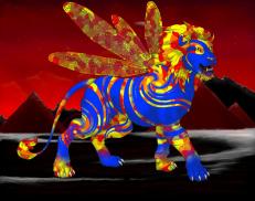 A custom Lion puma named 'Flaming Tornado'