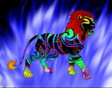 A custom Lion puma named 'Feel the Waves'