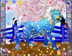 A custom Lion puma named 'Petals on the Water'