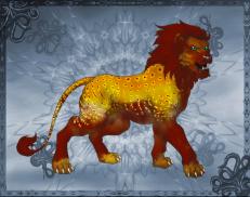 A custom Lion puma named 'Red Delicious'