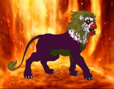 A custom Lion puma named 'The Joker ~ Heath Ledger'