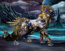 A custom Lion puma named 'Starfall Shimmer'