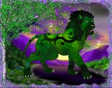 A custom Lion puma named 'Forest Mage'