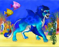A custom Lion puma named 'Ushaka of The Pacific'