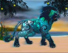 A custom Lion puma named 'Following Sea'