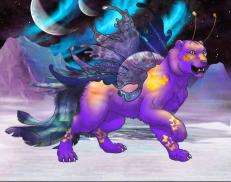 A custom Tiger puma named 'AA Embers of Planets'