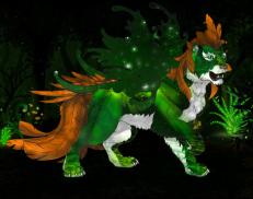 A custom Tiger puma named 'Mischial of Emerald Isle'