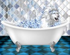 A custom Lion puma named 'Takin' A Bath'