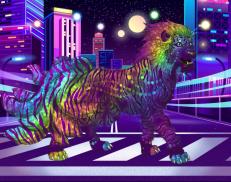 A custom Lion puma named 'Blinking Billy'