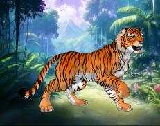 A custom Tiger puma named '♥♥Caliope~f♥*♥'