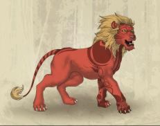 A custom Lion puma named 'leglo'