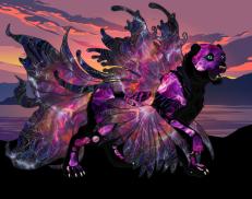 A custom Tiger puma named 'Sunset Tide'