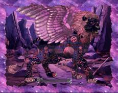 A custom Lion puma named 'Nicodemus &trade; ⚙ ✈'