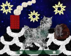 A custom Lynx puma named 'Up On The Housetop &trade; ☃'