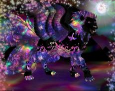 A custom Lion puma named '2025 Fireworks'