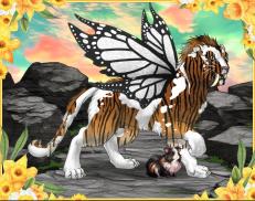 A custom Tiger puma named 'Piebald Tiger'
