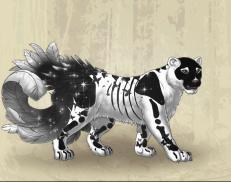 A custom Snow Leopard puma named 'Dark Stars'