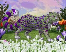 A custom Snow Leopard puma named 'Crocus'