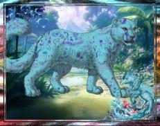 A custom Snow Leopard puma named 'Blue Velvet'