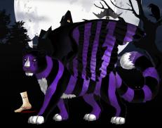 A custom Snow Leopard puma named 'Wednesday'