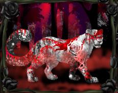 A custom Snow Leopard puma named 'These Wounds They Will Not Heal'