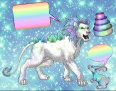 A custom Lion puma named 'Birthday Cake ۵ &trade;'
