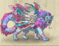 A custom Snow Leopard puma named 'Cuddle Monster &trade; ☢ ❧ ✺'