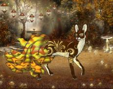 A custom Serval puma named 'Mabon of Autumn'