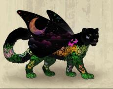 A custom Snow Leopard puma named 'Moonlit Garden &trade; ✷'