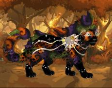 A custom Snow Leopard puma named 'Autumn Winds'