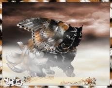 A custom Lynx puma named 'Seraphina Angel &trade; ☪ ✈'