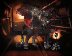 A custom Cheetah puma named 'Cinder'