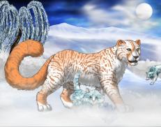 A custom Snow Leopard puma named 'Tibby'