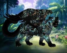 A custom Snow Leopard puma named 'Jungle Rush'