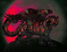 A custom Snow Leopard puma named 'Dark Varnish'