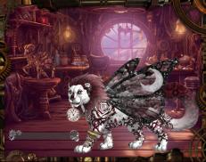 A custom Snow Leopard puma named 'Steampunk Rose ™ ⚘ ⚙'