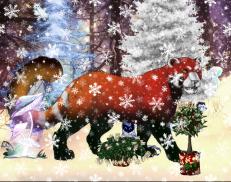 A custom Snow Leopard puma named 'Chamba of the Himalayas'