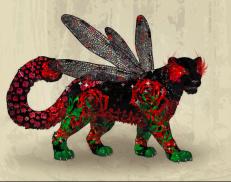 A custom Snow Leopard puma named 'Briar Moon &trade; ✴'