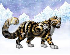 A custom Snow Leopard puma named 'Freeze Frame'