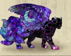 A custom Snow Leopard puma named 'Hermes (Devil)'