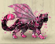 A custom Snow Leopard puma named 'Warriors Have Scars &trade; ၄၃ ✾'