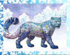 A custom Snow Leopard puma named 'Icicles'