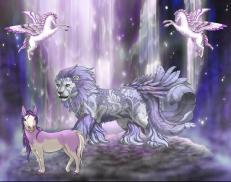 A custom Snow Leopard puma named 'Creme'