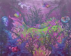 A custom Snow Leopard puma named 'Radiance Riptide &trade; ❧'