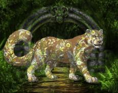 A custom Snow Leopard puma named 'Enjoli'