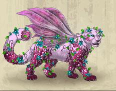 A custom Snow Leopard puma named 'Tweedia &trade; ✾'
