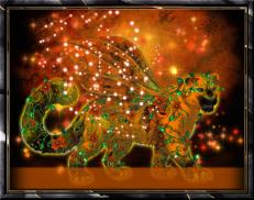 A custom Snow Leopard puma named 'Royal Pumpkin(Orange)'