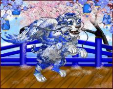 A custom Wushi puma named 'Blue Willow'