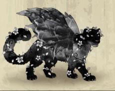 A custom Snow Leopard puma named 'Mizzle &trade; ✾ ✼'