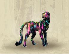 A custom Cheetah puma named 'Geek Raffle - Custom Cheetah'